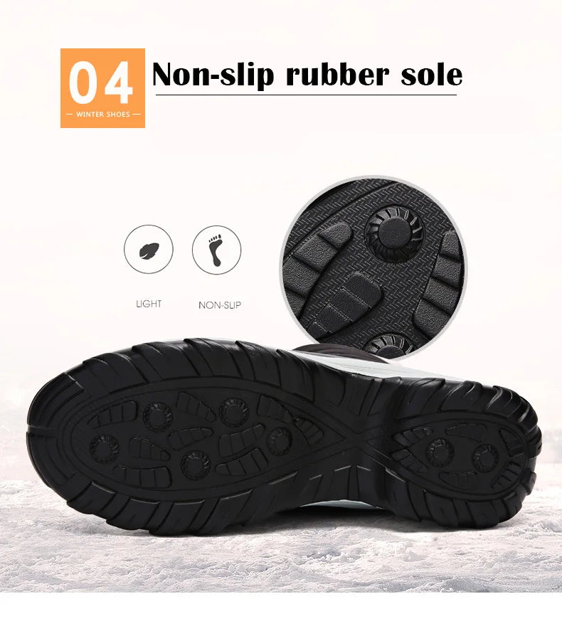 Women Boots Waterproof Heels Boots For Winter 2023 Tren Platform Ankle Boots Keep Warm Snow Shoes Plush Outdoor Short Boots