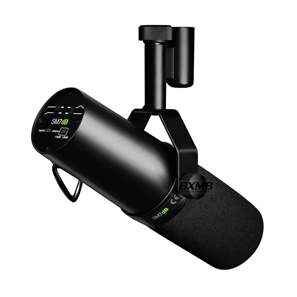 Newest! Top Quality SM7DB Dynamic Vocals SM7B Microphone With Built-in Preamp ﻿For Podcasting Studio Recording Gaming Broadcast